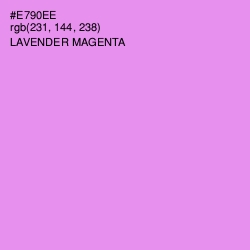 #E790EE - Lavender Magenta Color Image