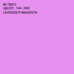 #E790F2 - Lavender Magenta Color Image