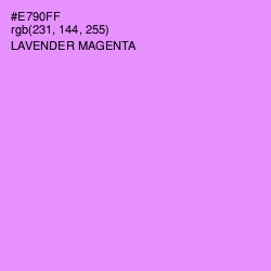 #E790FF - Lavender Magenta Color Image