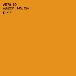 #E7911D - Dixie Color Image