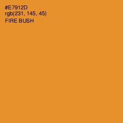 #E7912D - Fire Bush Color Image