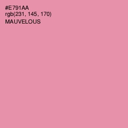 #E791AA - Mauvelous Color Image