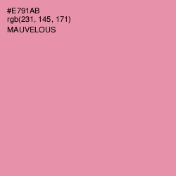 #E791AB - Mauvelous Color Image