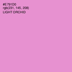 #E791D0 - Light Orchid Color Image