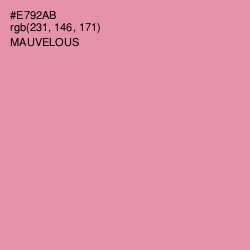 #E792AB - Mauvelous Color Image