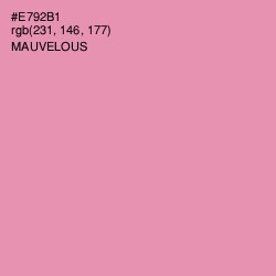 #E792B1 - Mauvelous Color Image