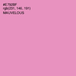 #E792BF - Mauvelous Color Image