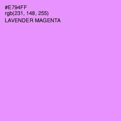 #E794FF - Lavender Magenta Color Image