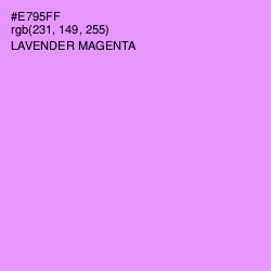 #E795FF - Lavender Magenta Color Image