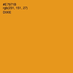 #E7971B - Dixie Color Image