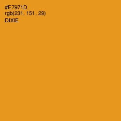 #E7971D - Dixie Color Image