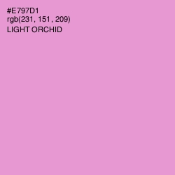 #E797D1 - Light Orchid Color Image