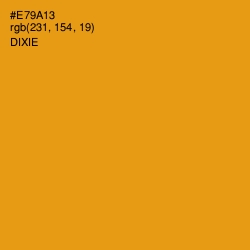 #E79A13 - Dixie Color Image