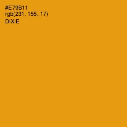 #E79B11 - Dixie Color Image