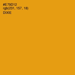 #E79D12 - Dixie Color Image