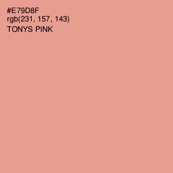 #E79D8F - Tonys Pink Color Image
