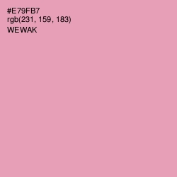 #E79FB7 - Wewak Color Image