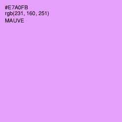 #E7A0FB - Mauve Color Image