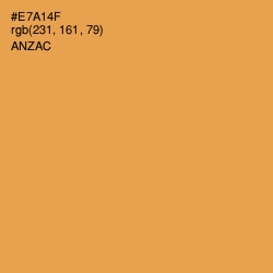 #E7A14F - Anzac Color Image