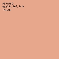 #E7A78D - Tacao Color Image