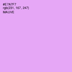 #E7A7F7 - Mauve Color Image