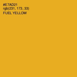 #E7AD21 - Fuel Yellow Color Image