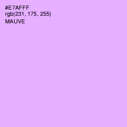 #E7AFFF - Mauve Color Image