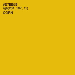 #E7BB0B - Corn Color Image