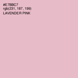 #E7BBC7 - Lavender Pink Color Image