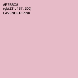 #E7BBC8 - Lavender Pink Color Image