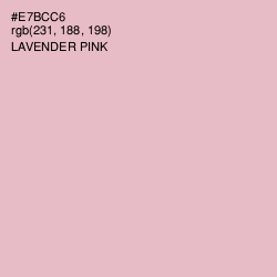 #E7BCC6 - Lavender Pink Color Image