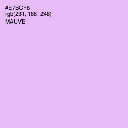 #E7BCF8 - Mauve Color Image