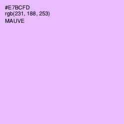 #E7BCFD - Mauve Color Image