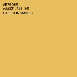 #E7BD5E - Saffron Mango Color Image