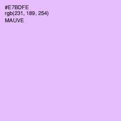 #E7BDFE - Mauve Color Image