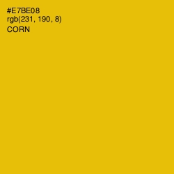 #E7BE08 - Corn Color Image