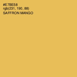 #E7BE58 - Saffron Mango Color Image