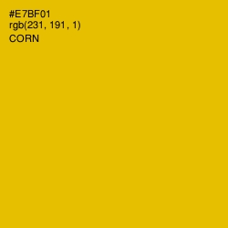 #E7BF01 - Corn Color Image
