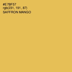 #E7BF57 - Saffron Mango Color Image