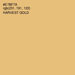 #E7BF7A - Harvest Gold Color Image