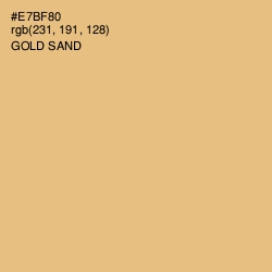 #E7BF80 - Gold Sand Color Image
