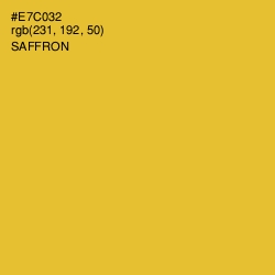 #E7C032 - Saffron Color Image