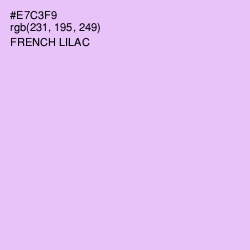 #E7C3F9 - French Lilac Color Image