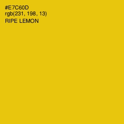 #E7C60D - Ripe Lemon Color Image