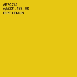 #E7C712 - Ripe Lemon Color Image