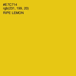 #E7C714 - Ripe Lemon Color Image