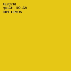 #E7C716 - Ripe Lemon Color Image