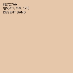 #E7C7AA - Desert Sand Color Image