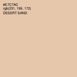 #E7C7AC - Desert Sand Color Image