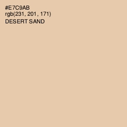 #E7C9AB - Desert Sand Color Image